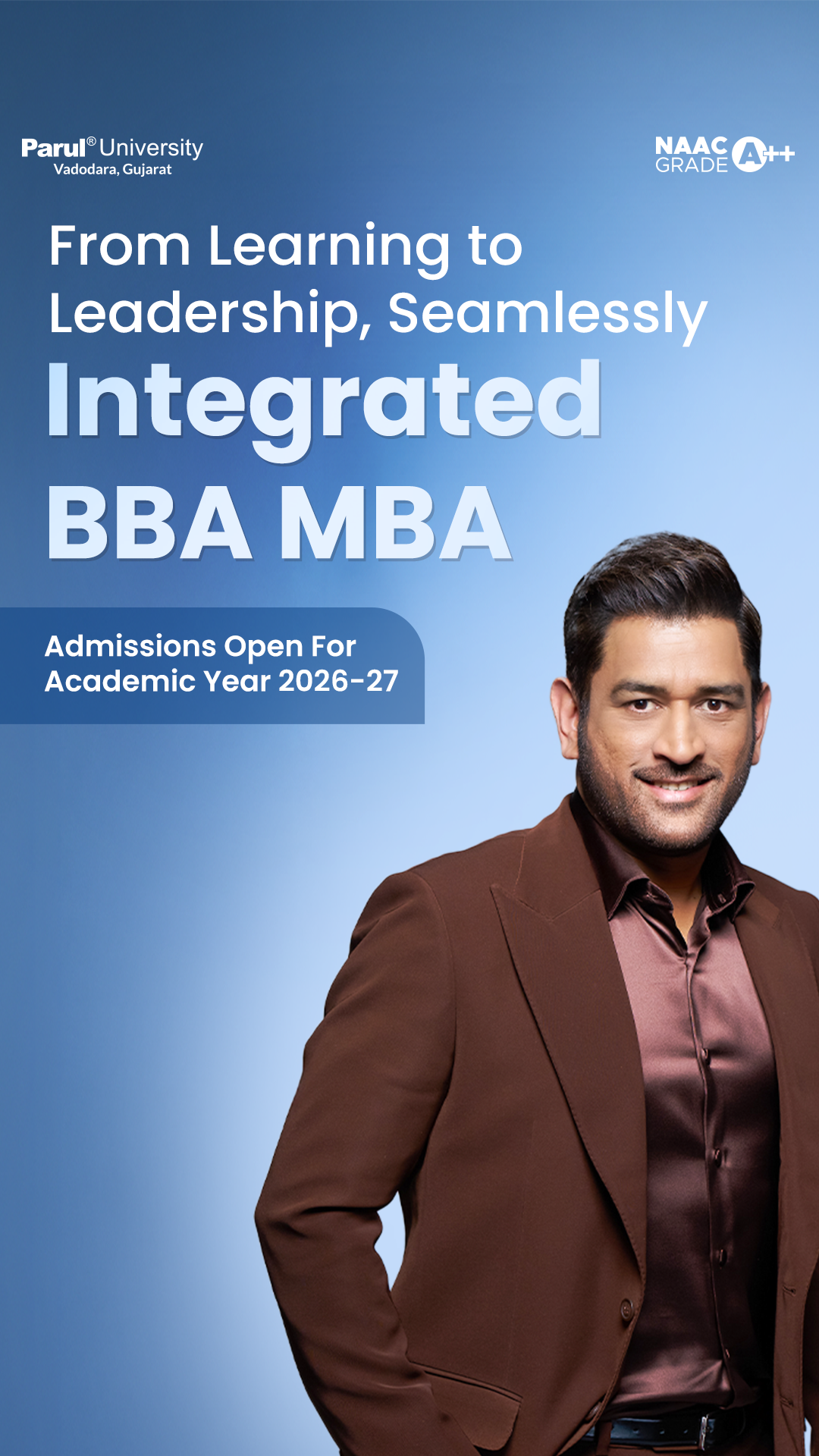 Faculty of Management Studies - Parul University Facebook ad from May 5, 2026