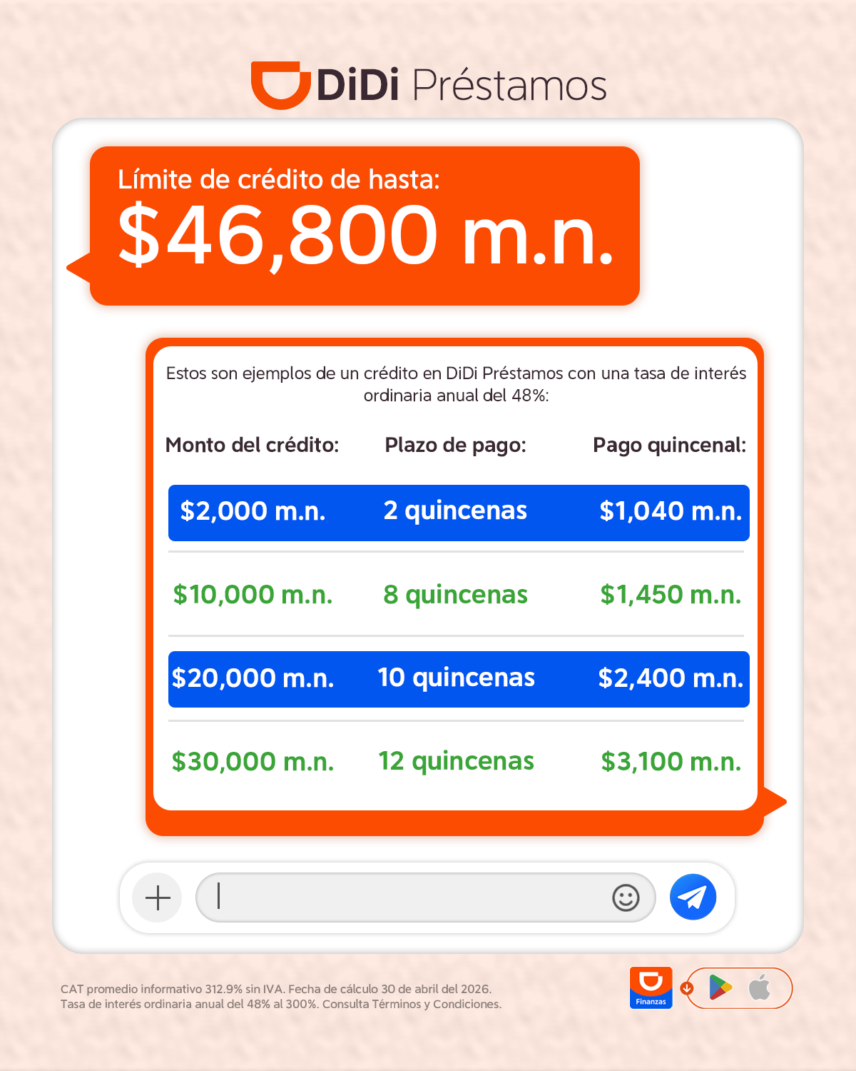 DiDi Loan Facebook ad
