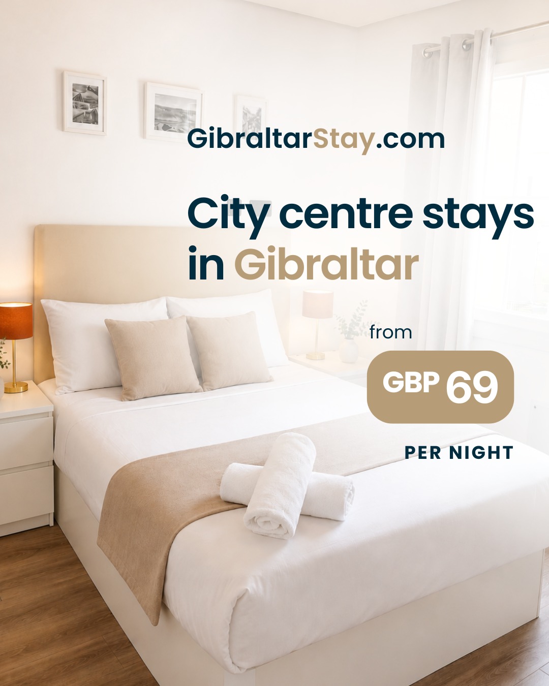GibraltarStay.com Facebook ad: GibraltarStay.com Apartments | Book Direct