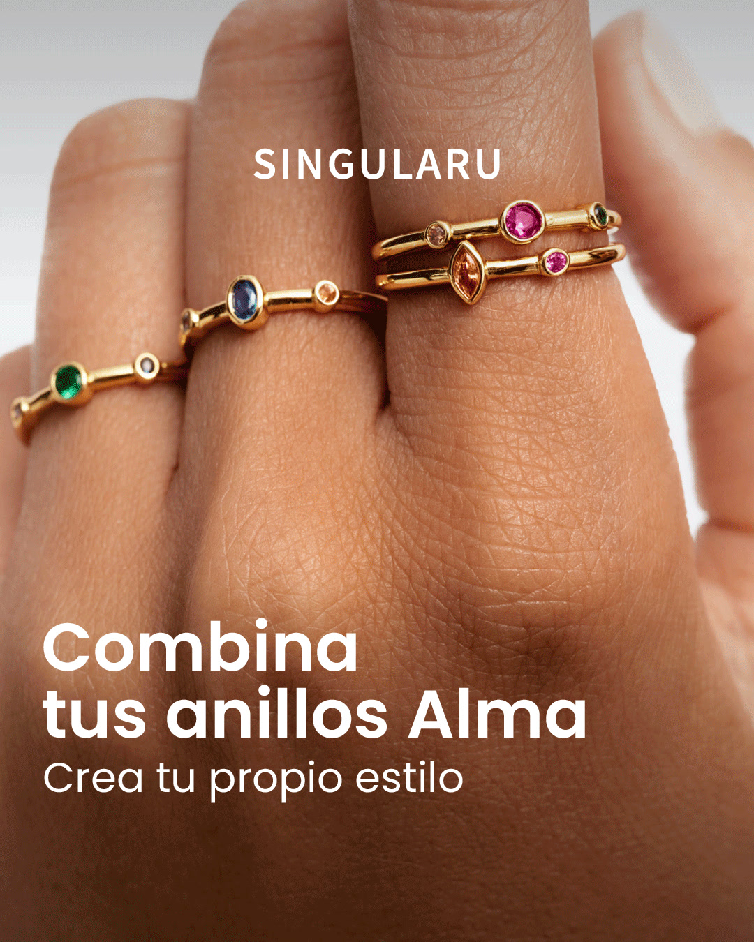 Singularu Jewels Facebook ad: Novedades con alma Combínalas y haz tu look…