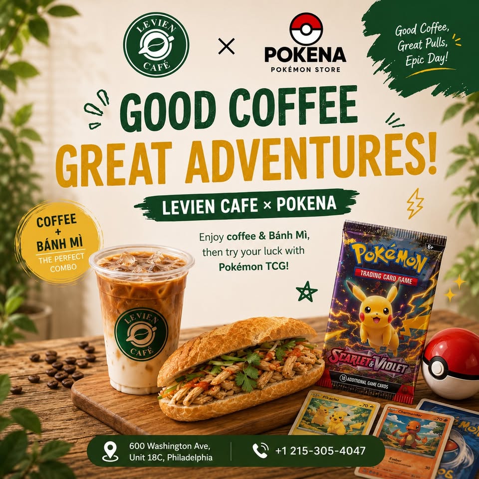 Levien Café Facebook ad: • Vietnamese Phin Coffee • Fruit Tea •…