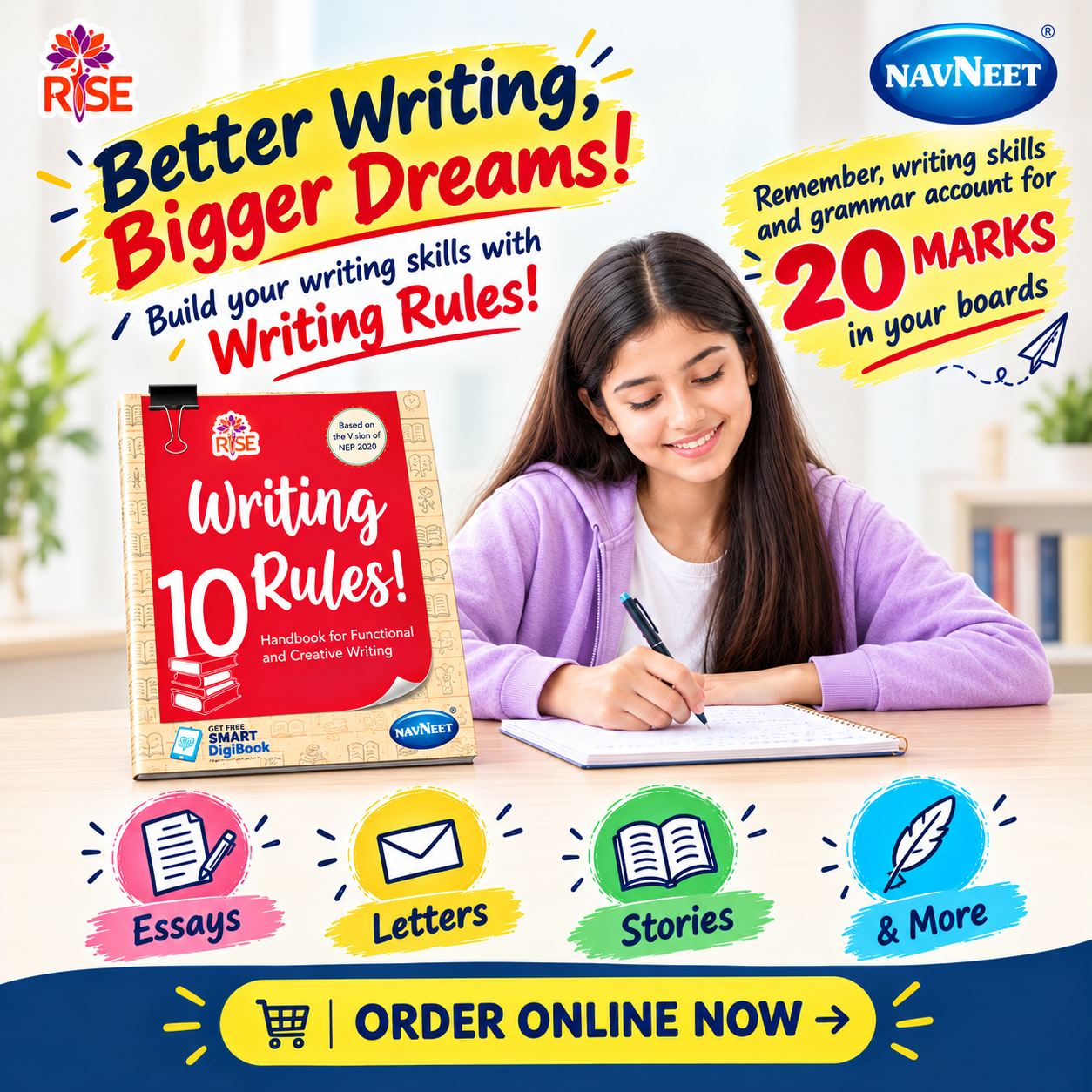 Navneet Facebook ad: Write With Confidence, Get Your Book Now!