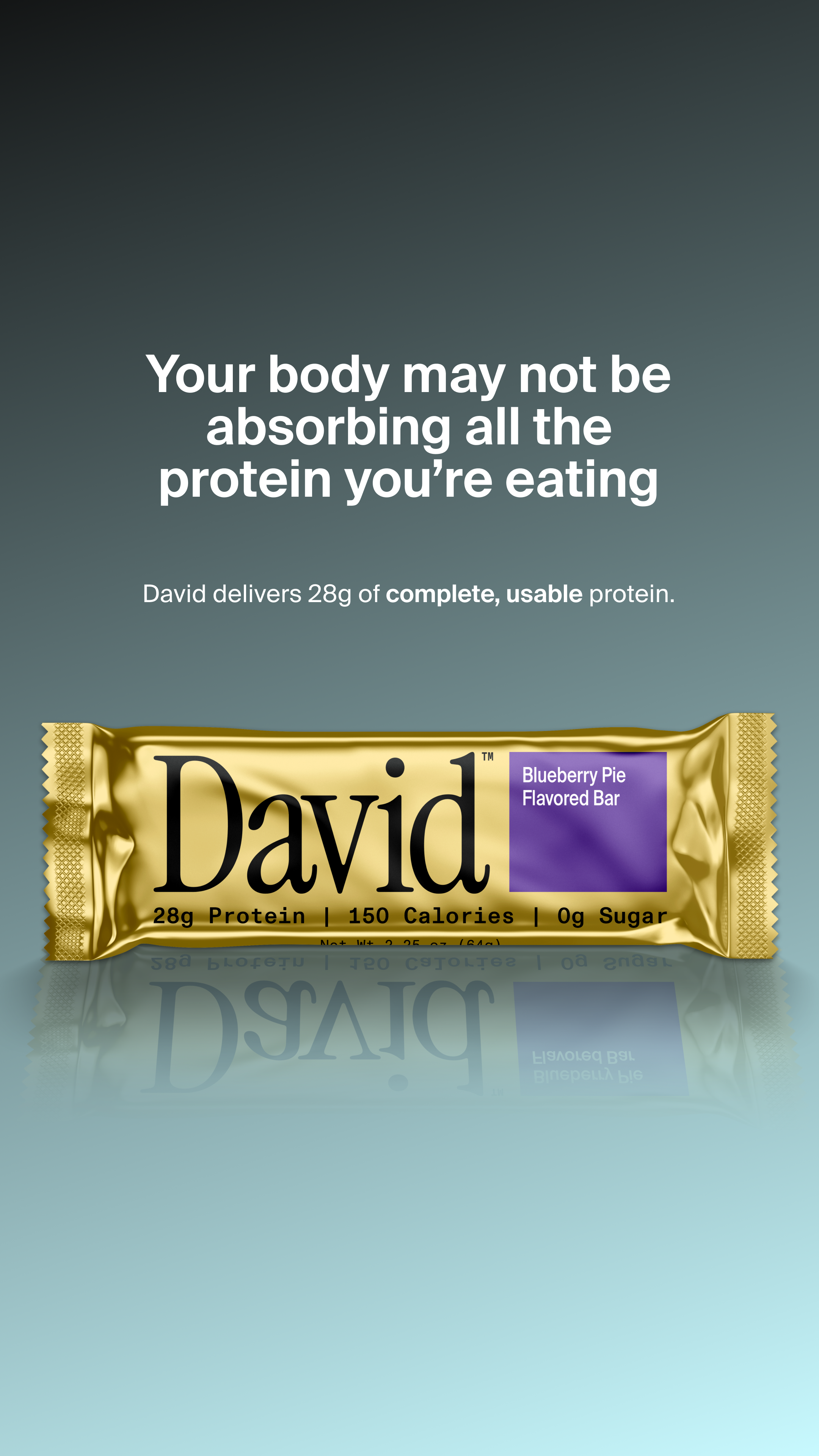 David Protein Facebook ad
