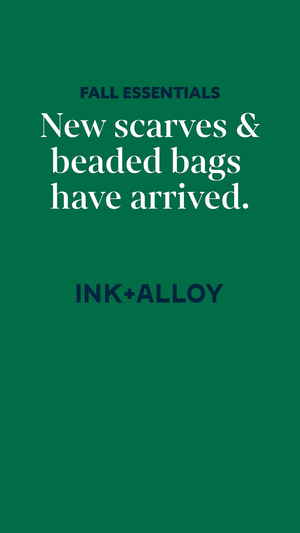 INK + ALLOY Facebook ad