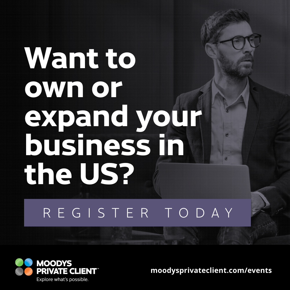 Moodys Tax Facebook ad: US Immigration Webinar | May 27
