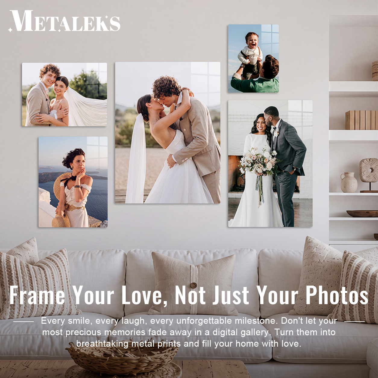Metaleks Art Studio Facebook ad: Turn Your Phone Photos Into HD Metal Art