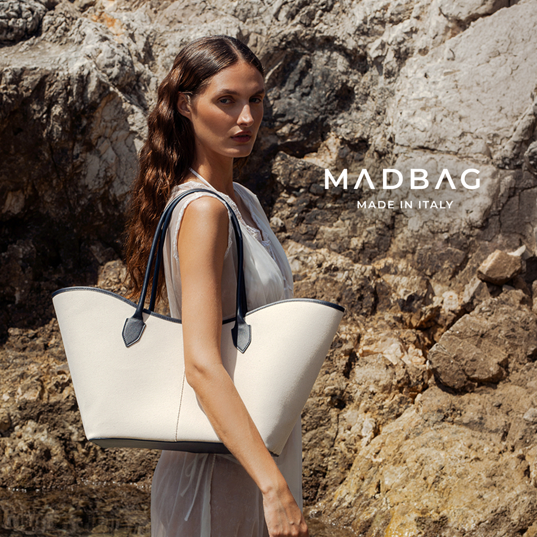 MAD BAG STORE Facebook ad: Where summer meets elegance.