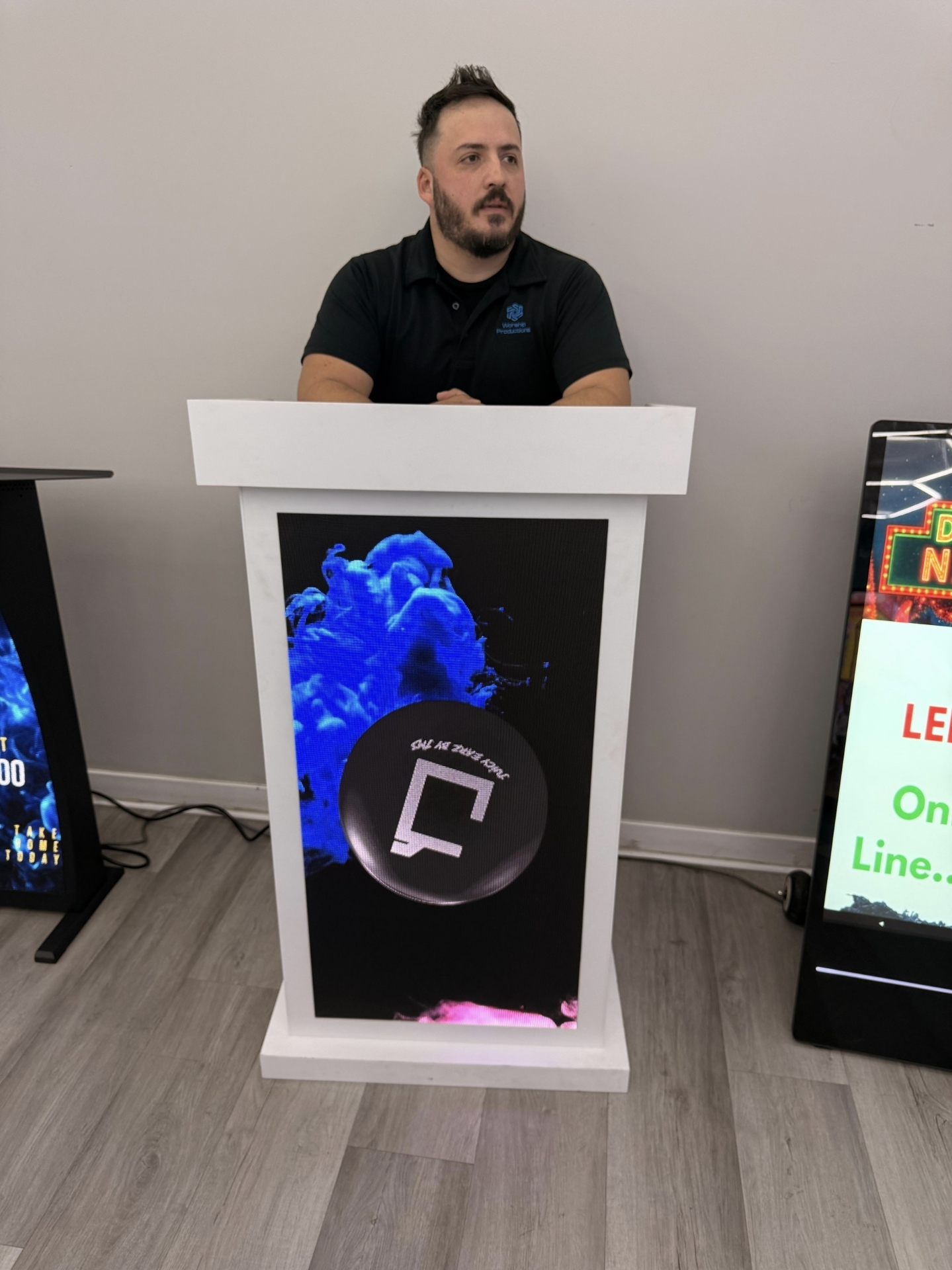 Worship Productions Facebook ad: Save thousands this month on LED Video Walls…