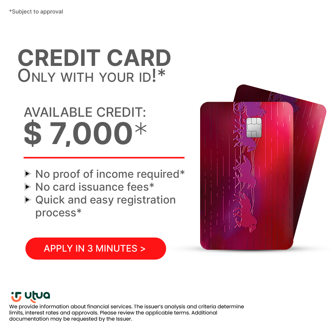 Utua Canada Facebook ad: Simple and Fast Credit Card Request