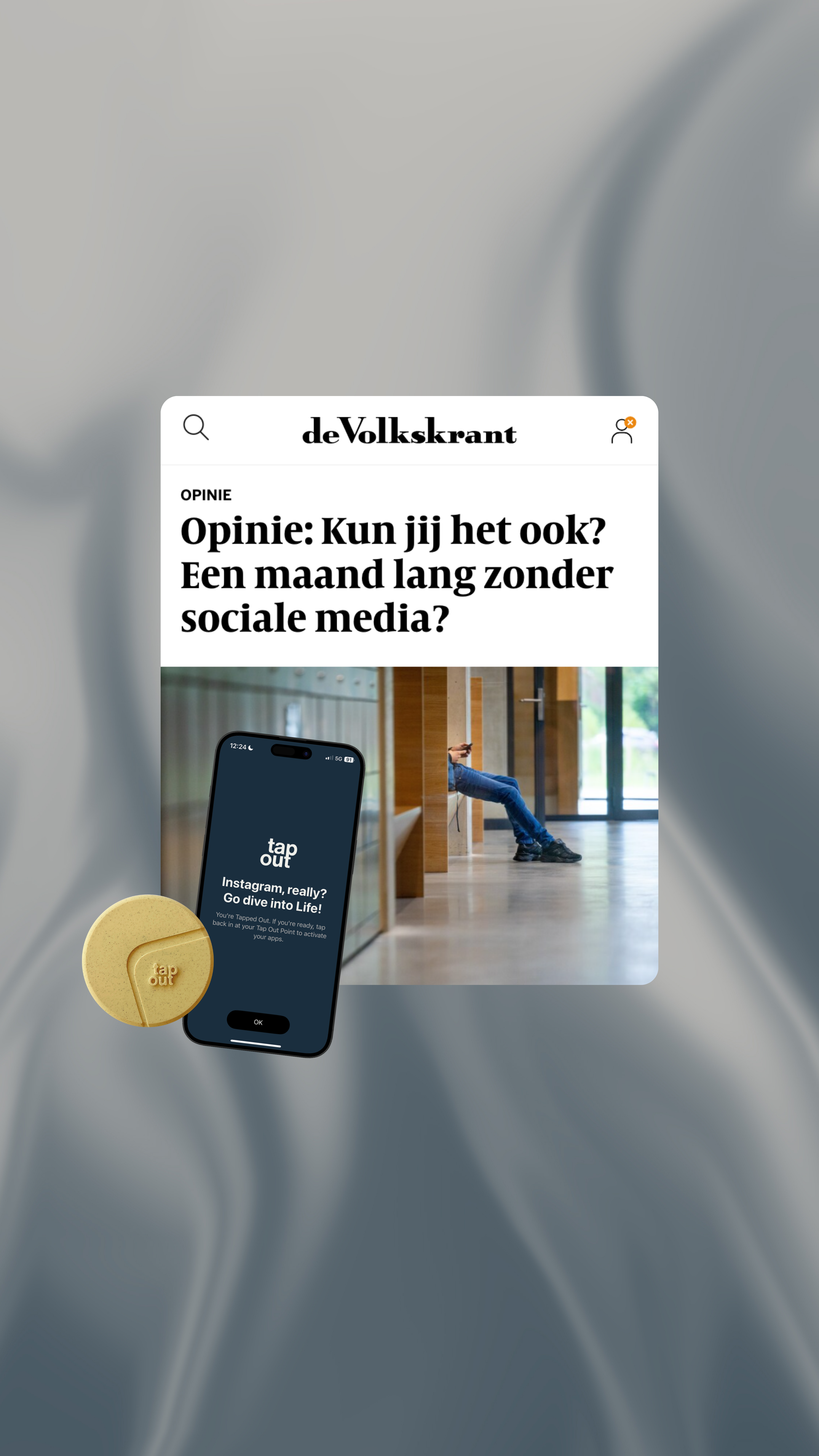 Tap Out Facebook ad