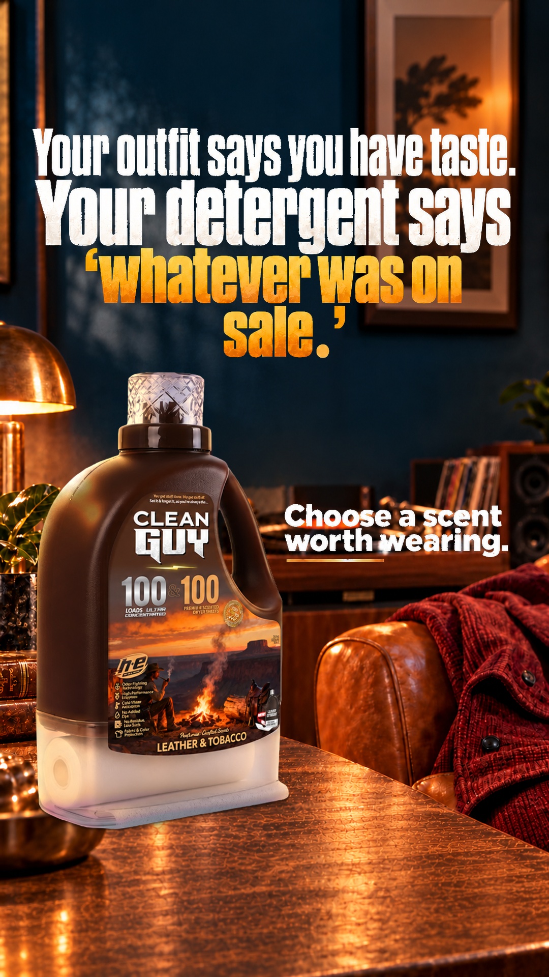 Clean Guy Facebook ad: You're a dude, not a lilac.