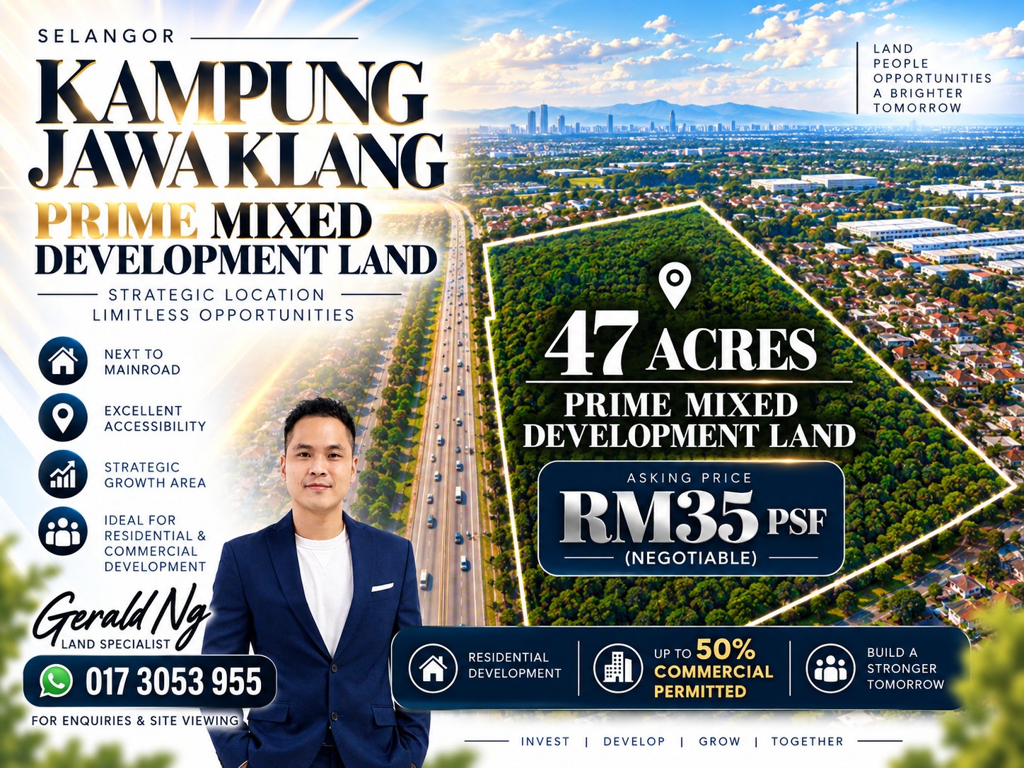 Industrial & Commercial Properties Facebook ad: Klang 47 Acres Kg. Jawa