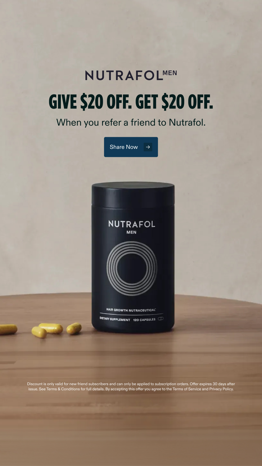 Nutrafol Men Facebook ad