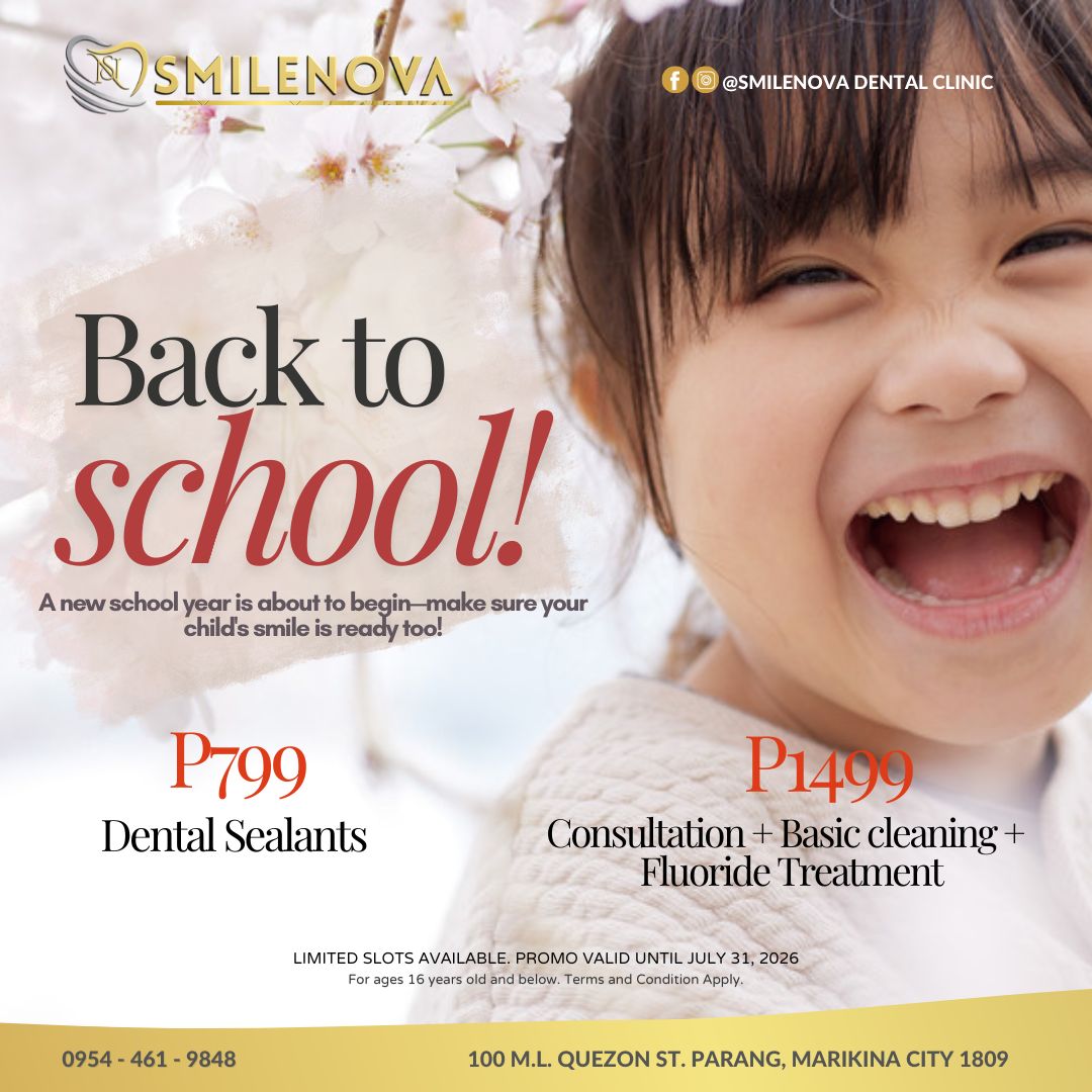 SmileNova Dental Clinic Facebook ad: A new school year is about to begin-make…