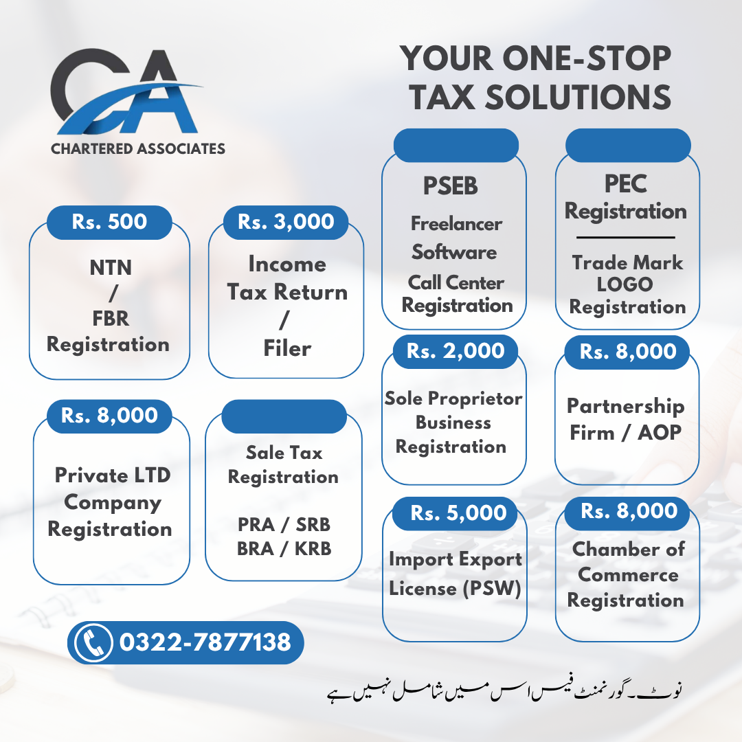 Chartered Associates Facebook ad: Professional Tax & Business Registration Services in…