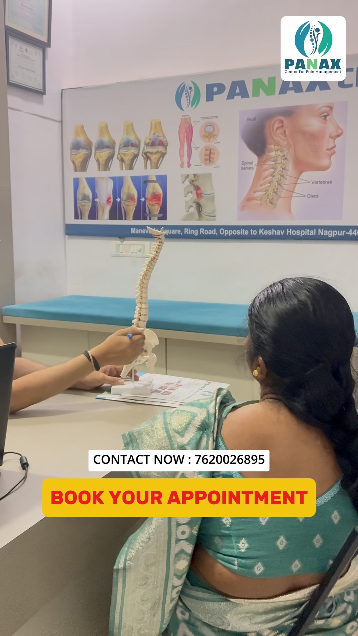 PANAX Center For Pain Management Facebook ad: क्या आप कमर दर्द, सायटिका, गर्दन दर्द या…