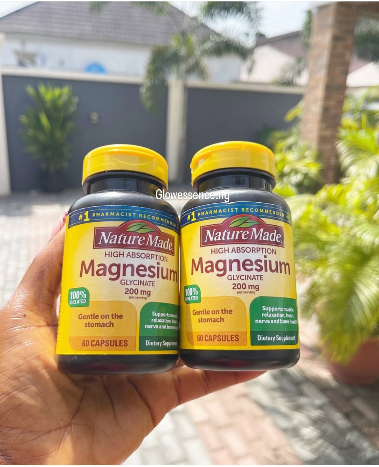 glowessence.ng Facebook ad: Nature Made Magnesium Glycinate 200 mg per Serving