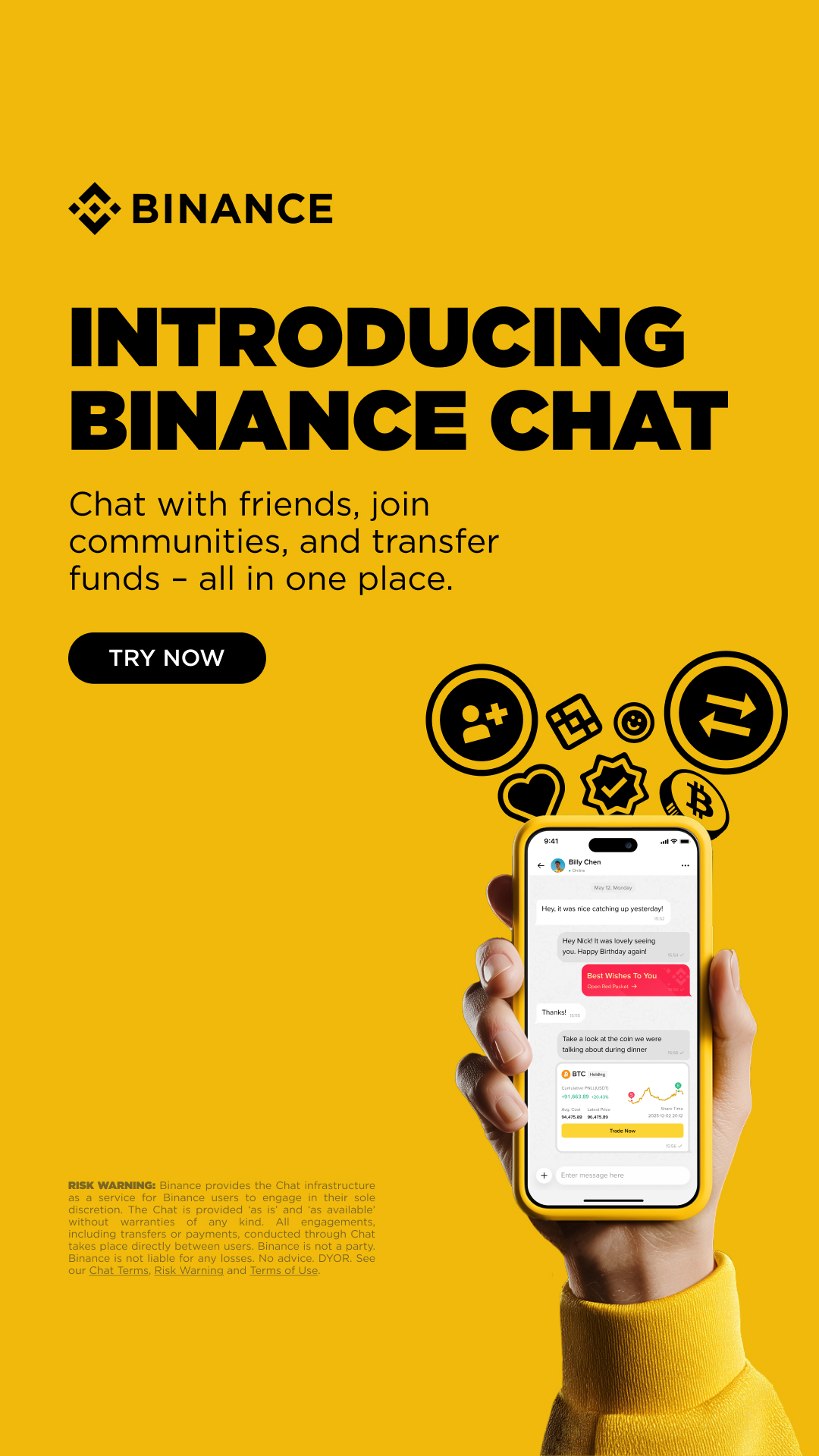 Binance Facebook ad