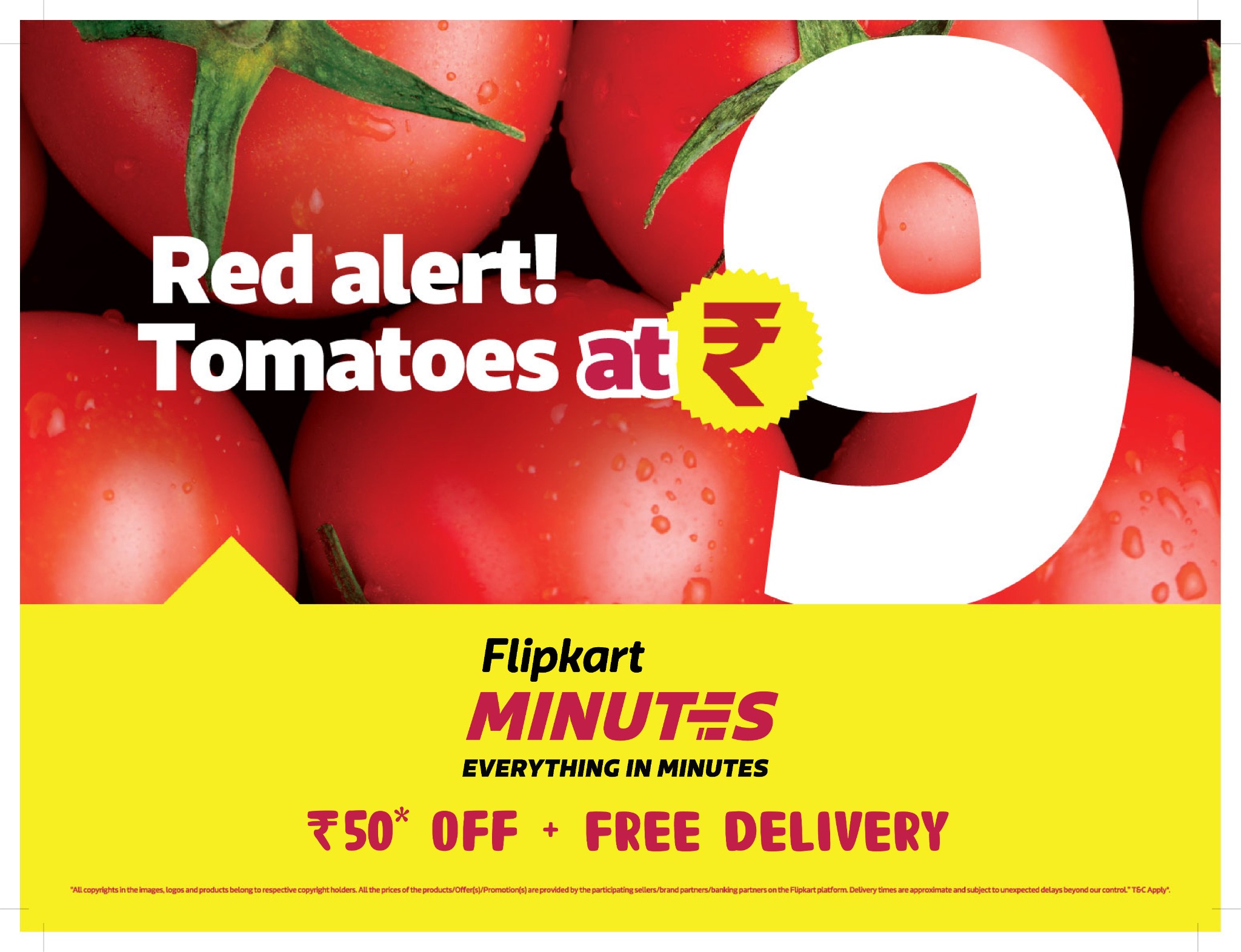 Flipkart Minutes Facebook ad
