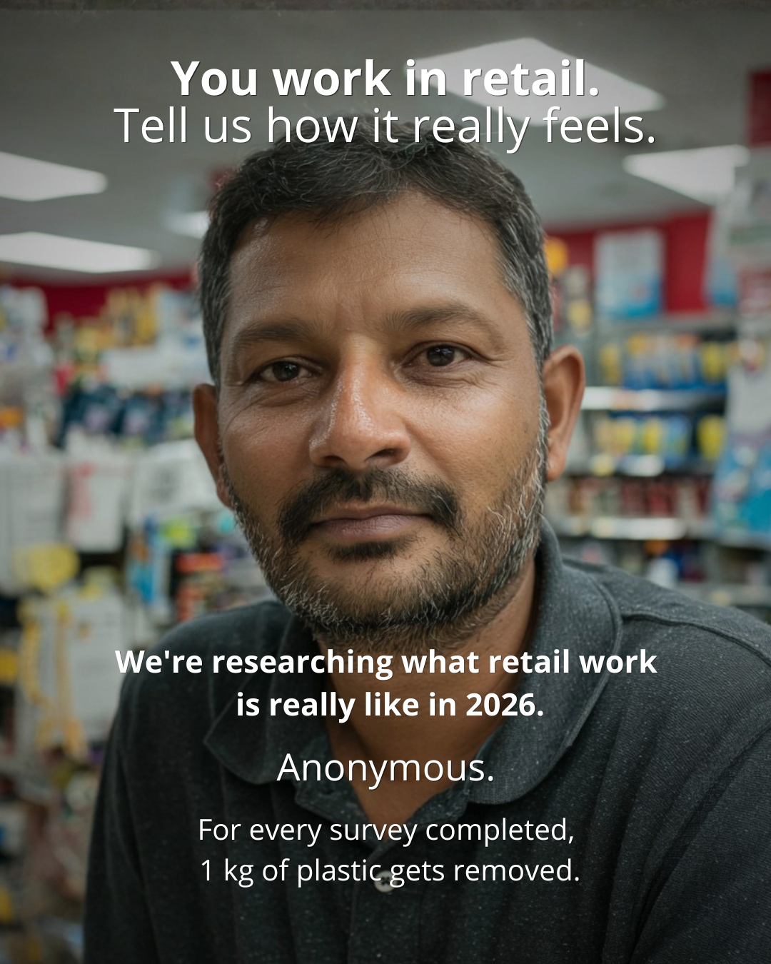 Retail Worker Research Facebook ad: Take the survey →