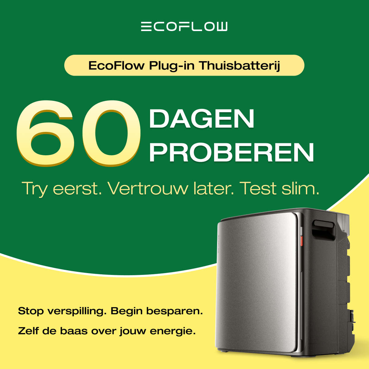EcoFlow NL Facebook ad: EcoFlow Plug-in Thuisbatterij