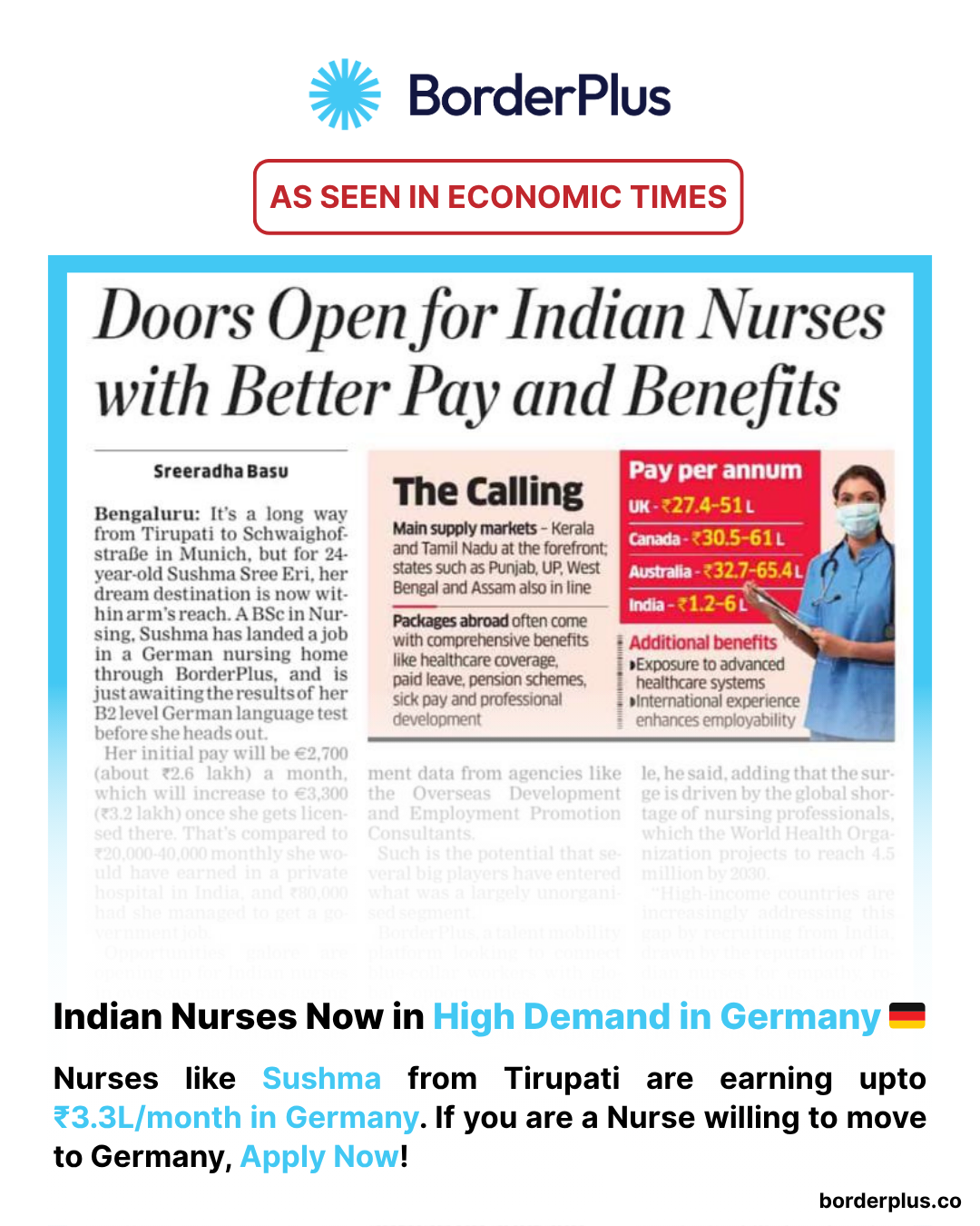 Border Plus Careers Facebook ad