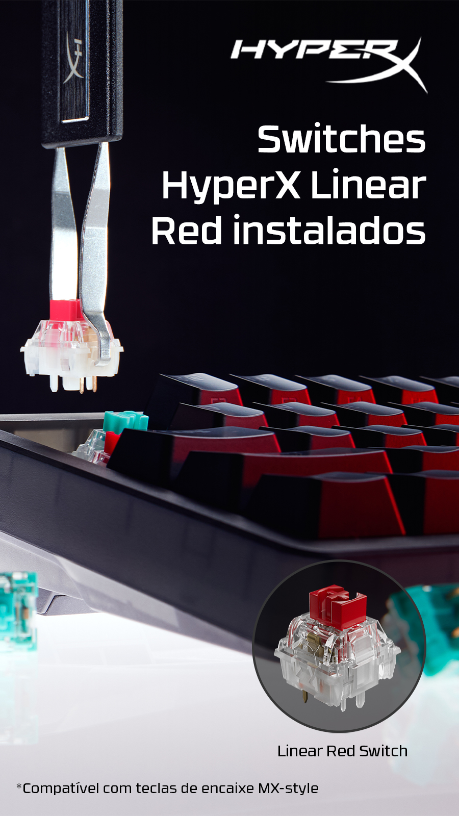 HP Facebook ad: Teclado HyperX Origins 2