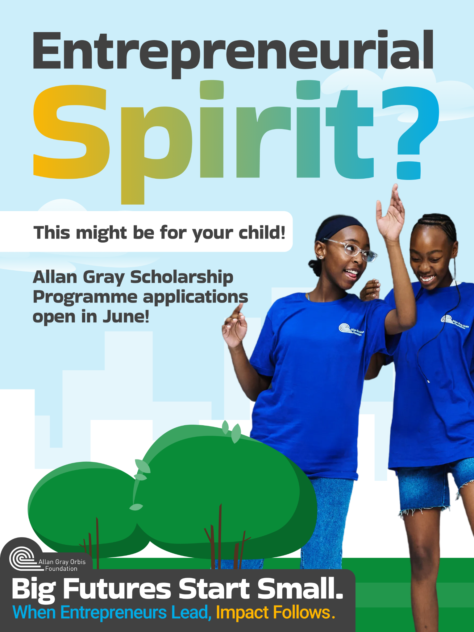 Allan Gray Orbis Foundation Facebook ad: Have questions? Ask us!