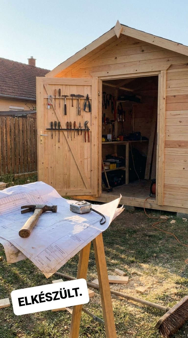 Master Crafts DIY Facebook ad: Építs saját kerti tárolót magabiztosan