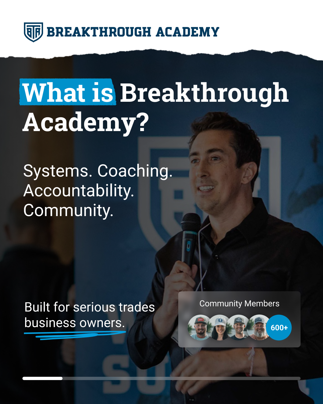 Breakthrough Academy Facebook ad