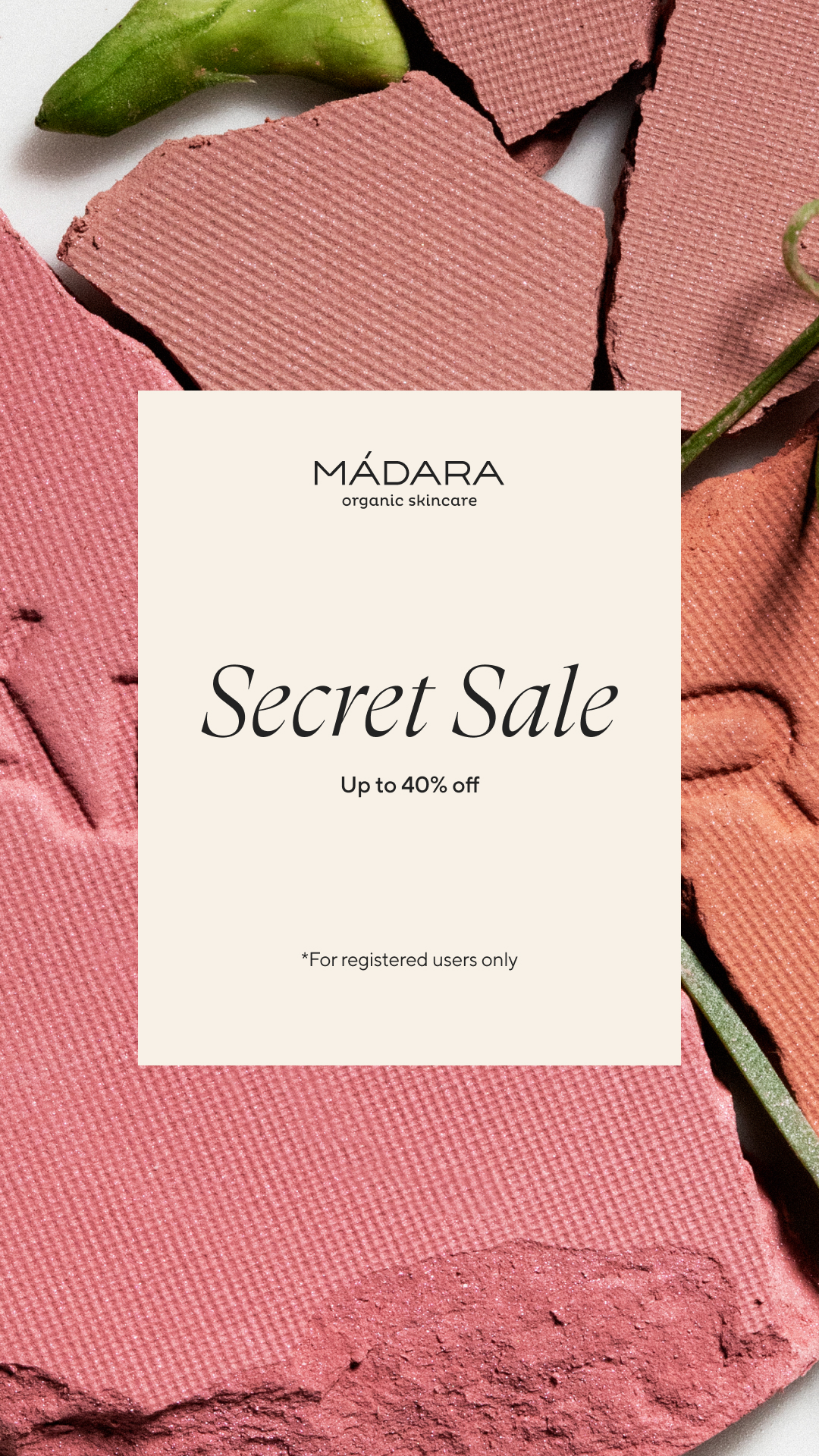 Mádara Organic Skincare Facebook ad