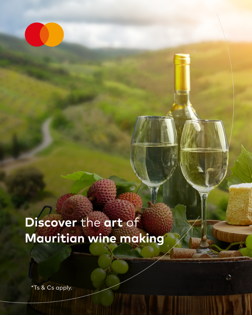 Mastercard Facebook ad: Experience Mauritius through wine, food and culture with…