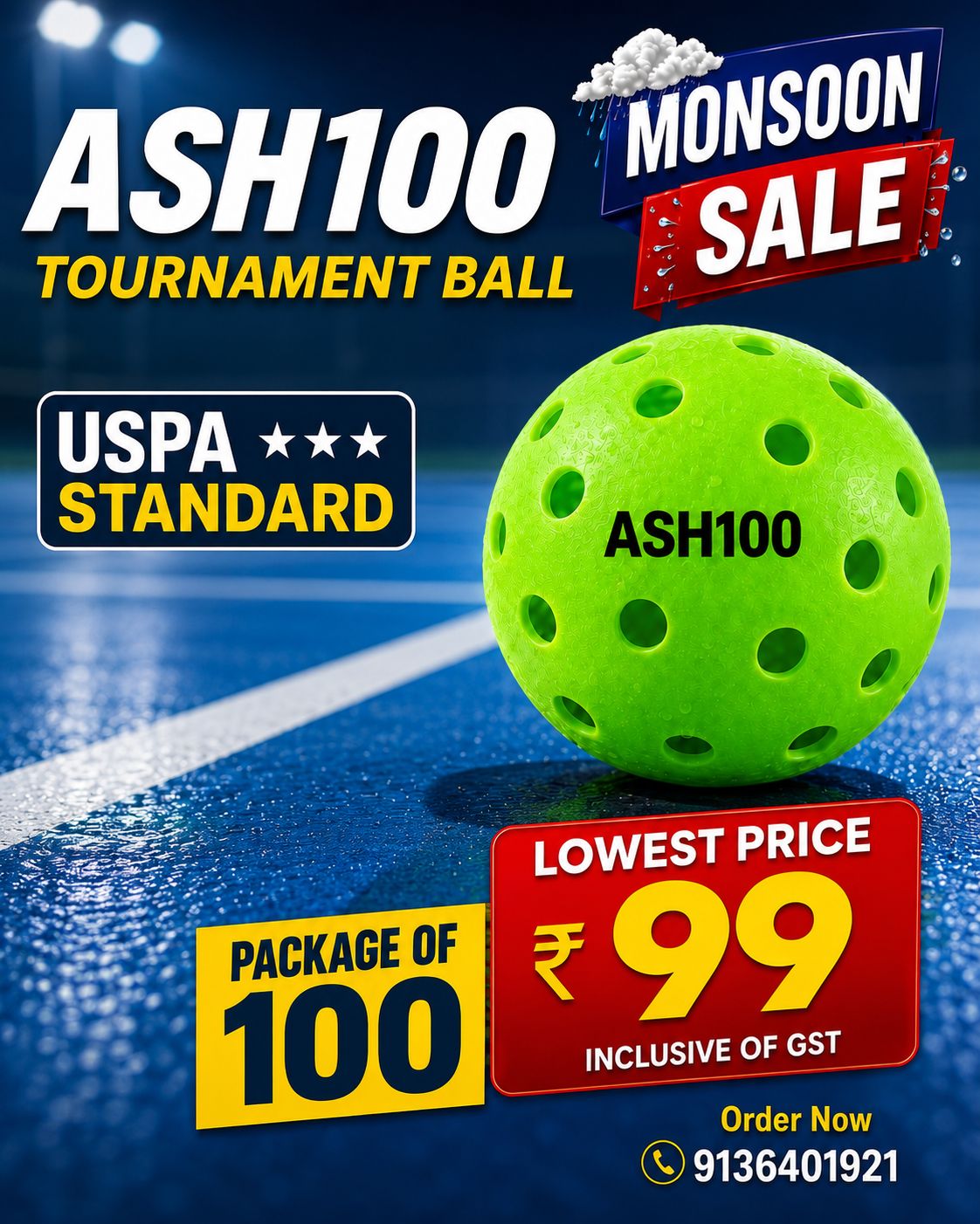 Bombaypickleballclub Facebook ad: MONSOON SALE IS HERE!