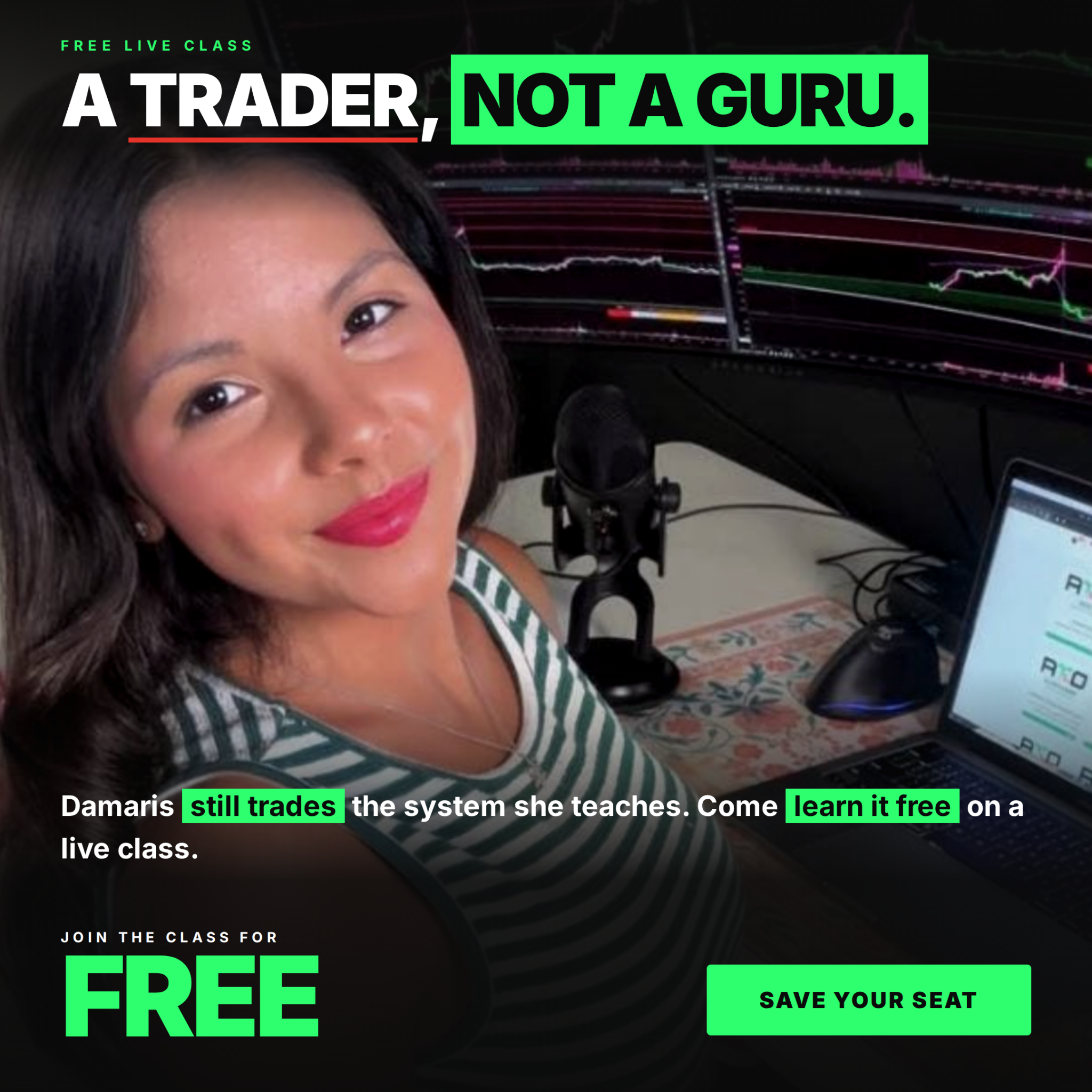 Damaris Avila Options Trading Facebook ad