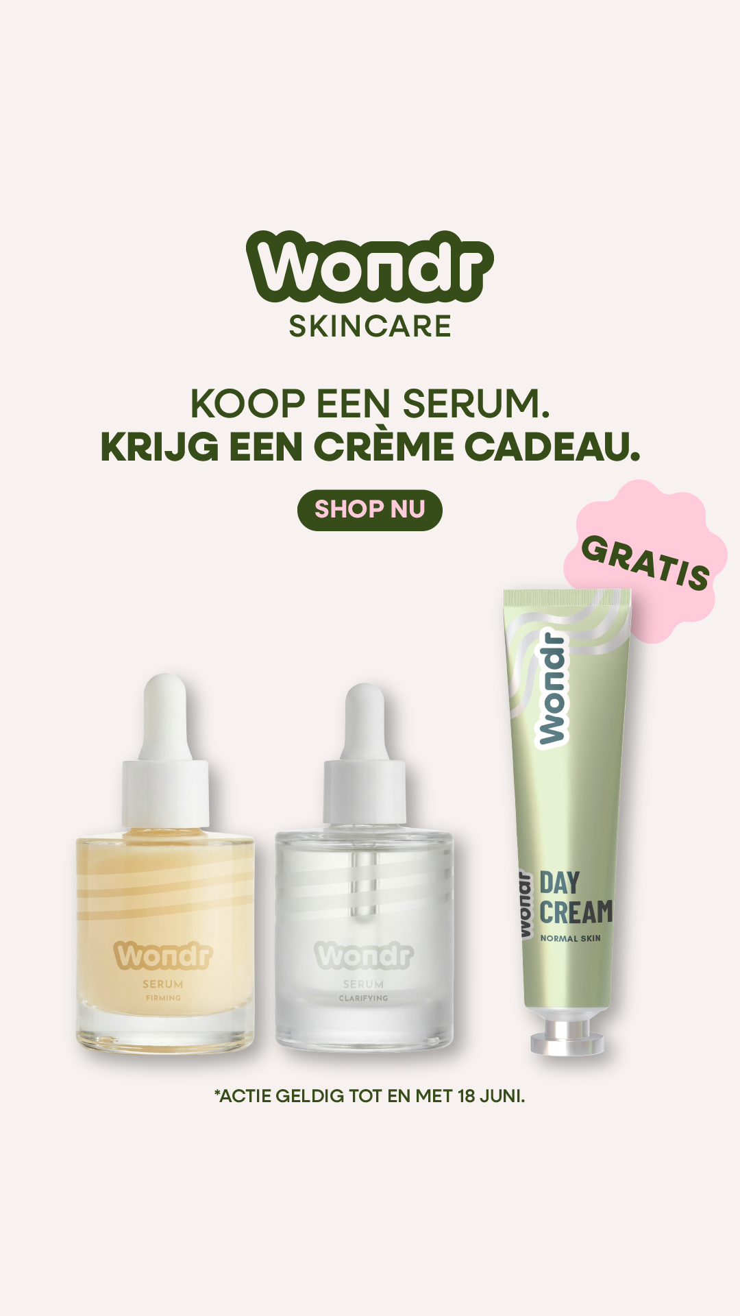 WONDR care Facebook ad