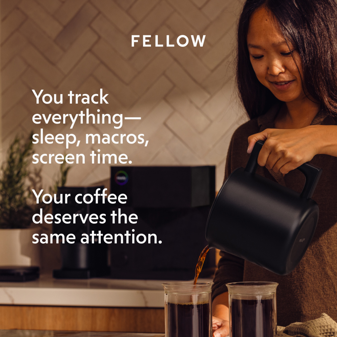 Fellow Facebook ad: Pour-over thinking, built in.