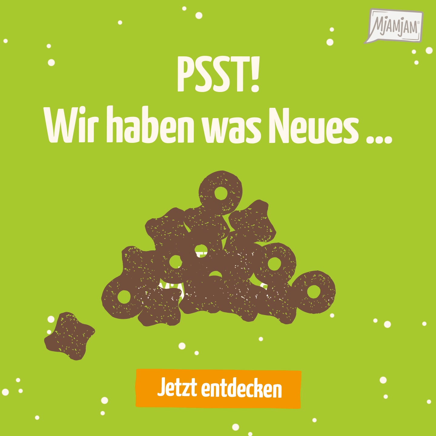 MjAMjAM Petfood Facebook ad: Trockenfutter mit Anspruch