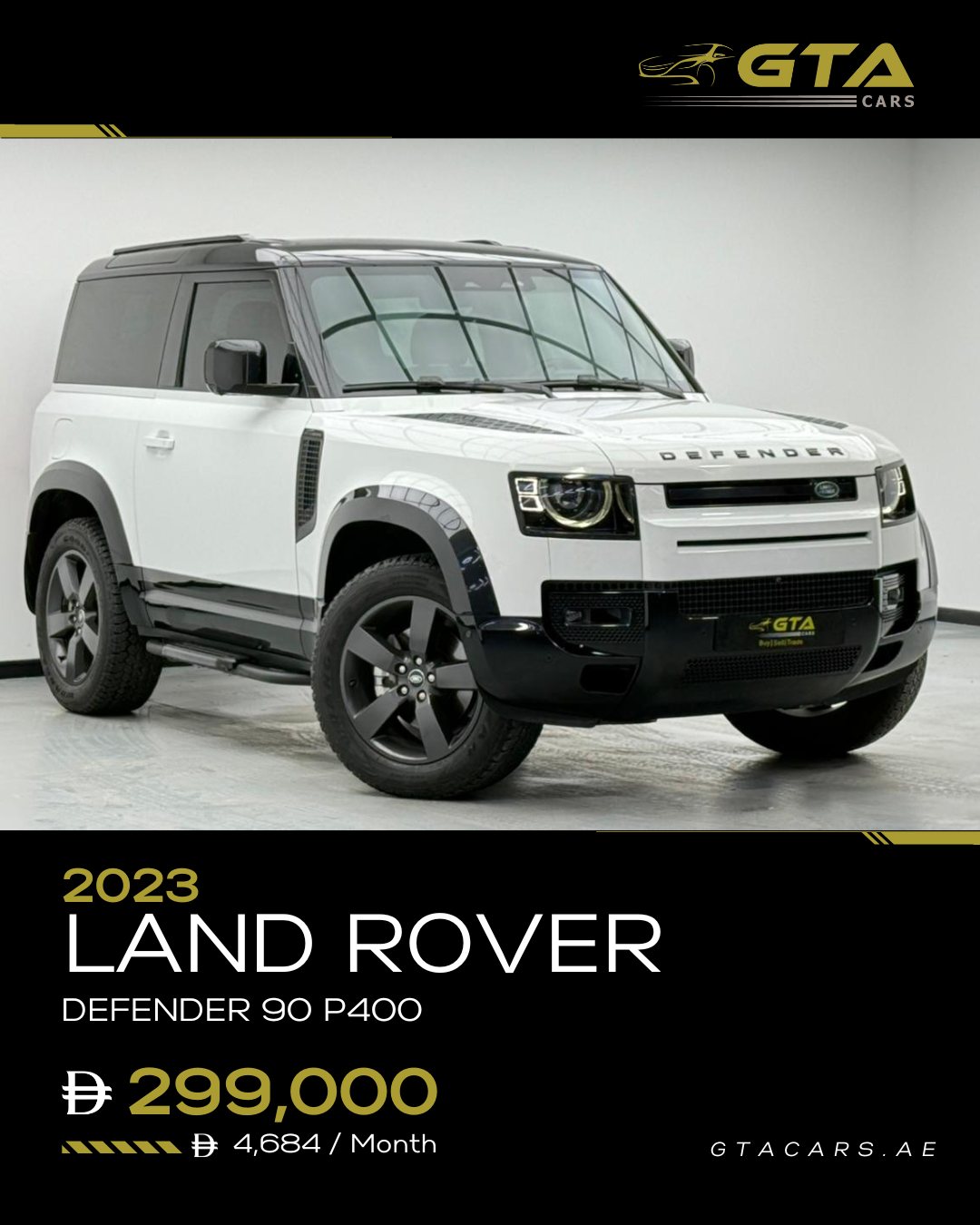GTA Cars Facebook ad: 2023 Land Rover Range Rover 90 HSE P400…
