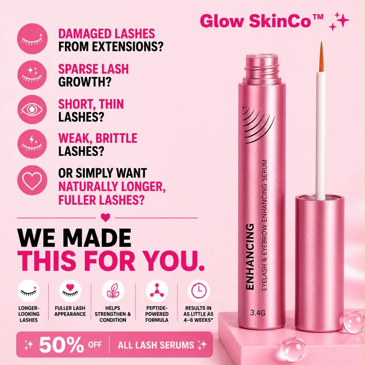 Glow SkinCo Facebook ad