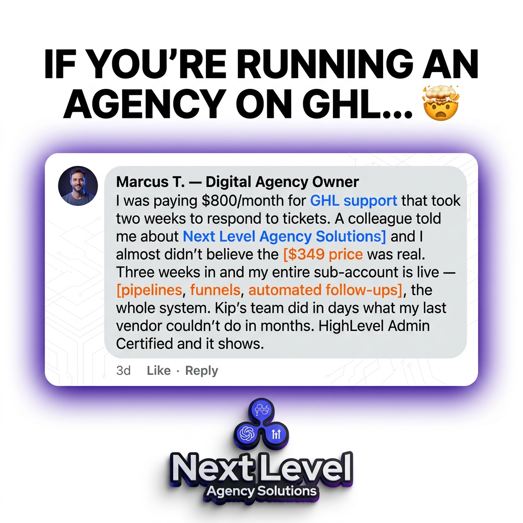 Next Level Agency Solutions Facebook ad
