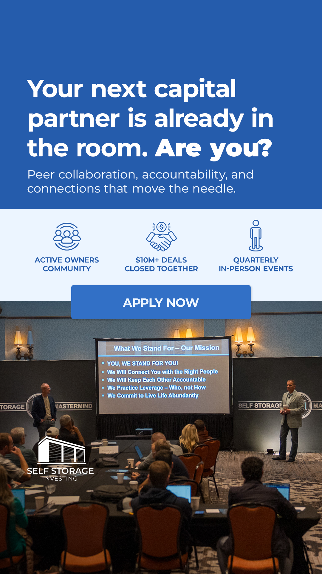 SelfStorageInvesting.com Facebook ad