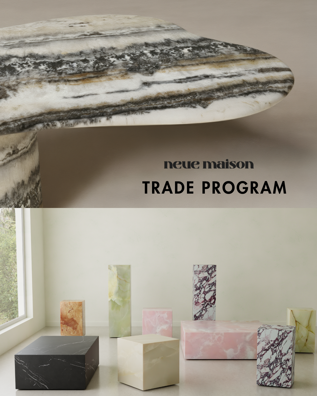 Neue Maison Facebook ad: Exclusive Program for Interior Designers and Architects