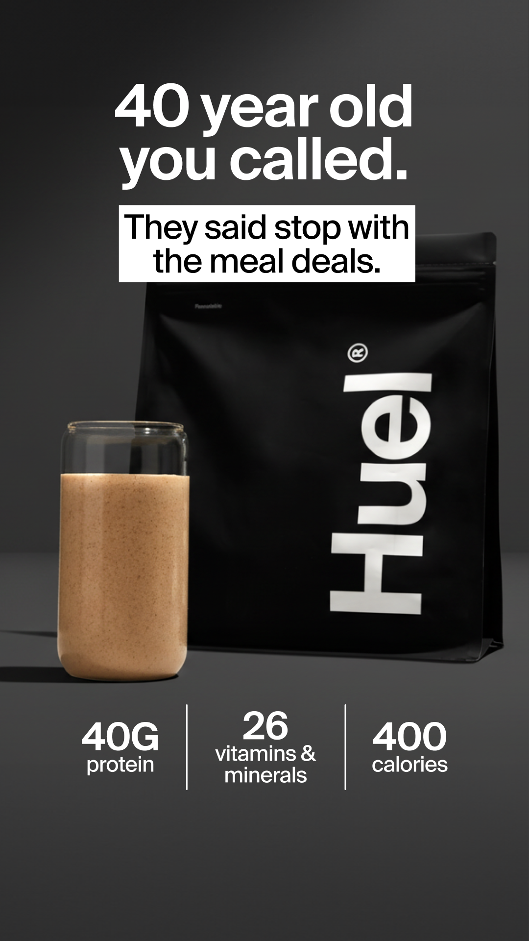 Huel Facebook ad