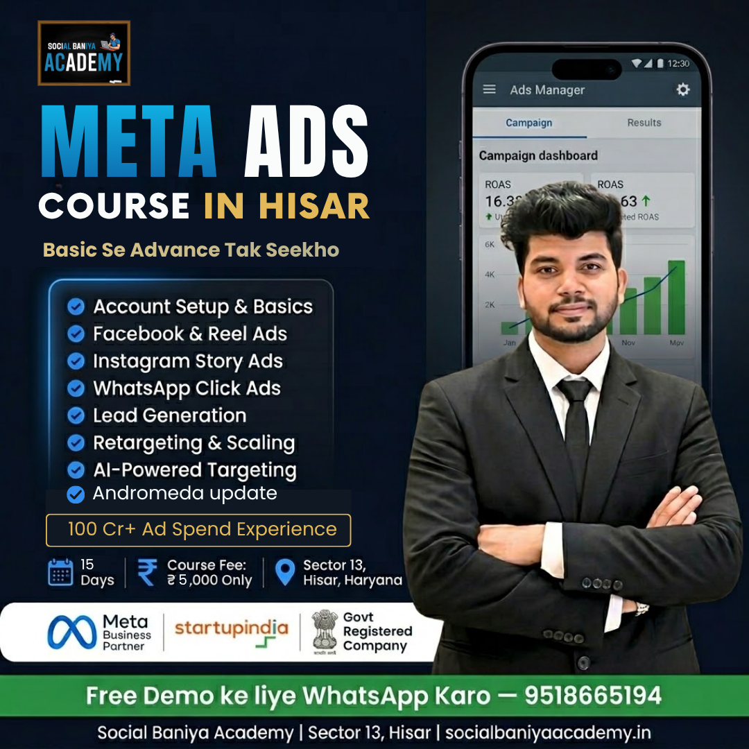 Social Baniya Facebook ad: Learn Meta Ads from a ₹100Cr+ Ad Spend Expert