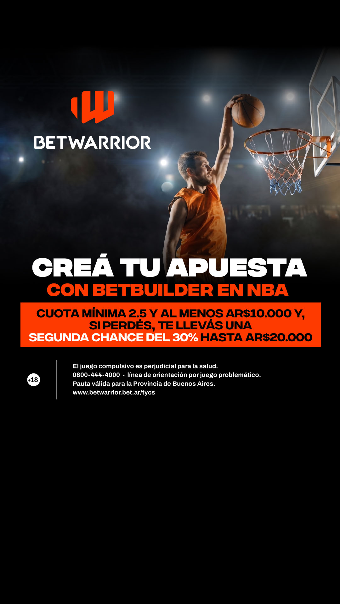 BetWarrior Argentina Facebook ad from May 6, 2026