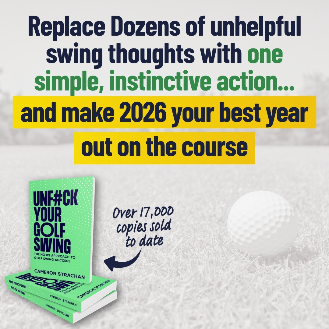 Cameron Strachan Golf Facebook ad: Cut 2-5 Strokes Off Your Game Overnight