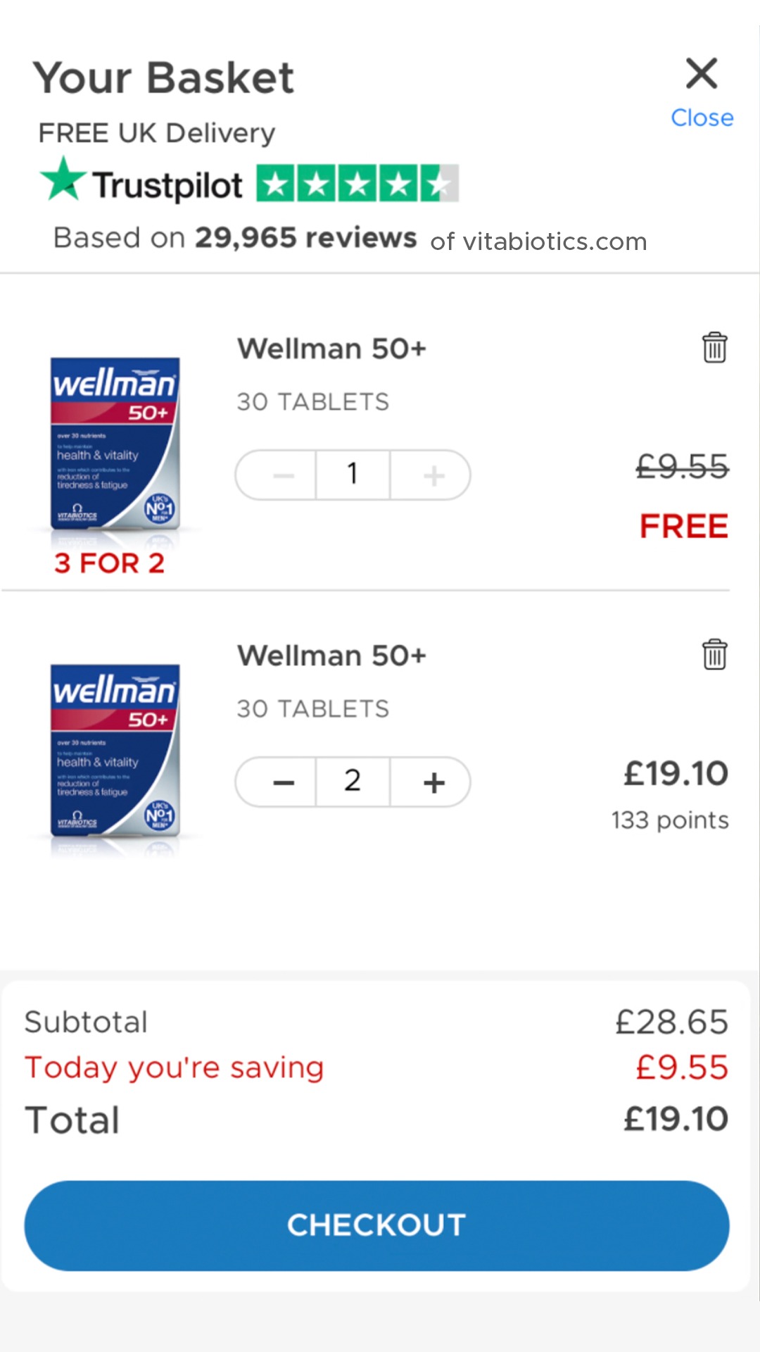 Vitabiotics Facebook ad