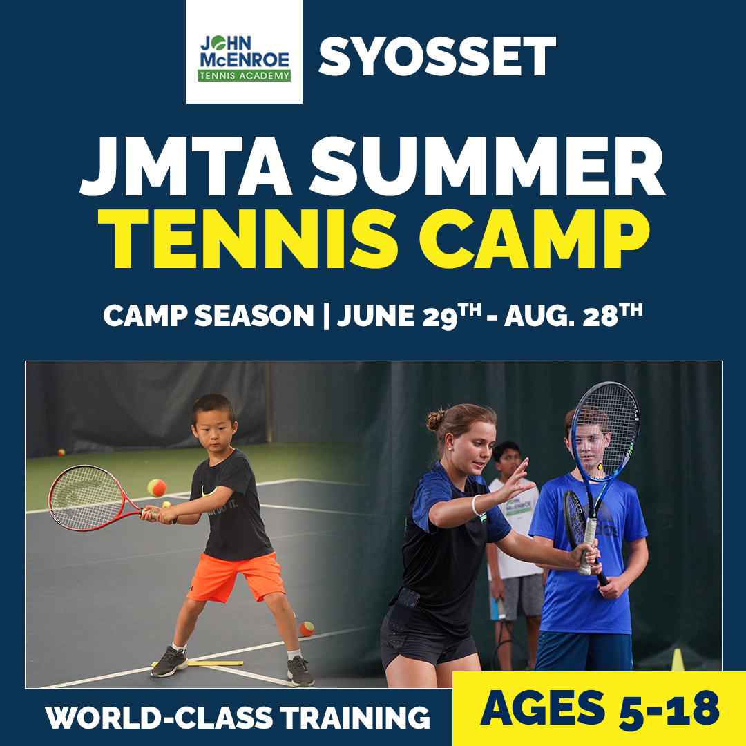Sportime Syosset Facebook ad: The Premier Tennis Summer Camp