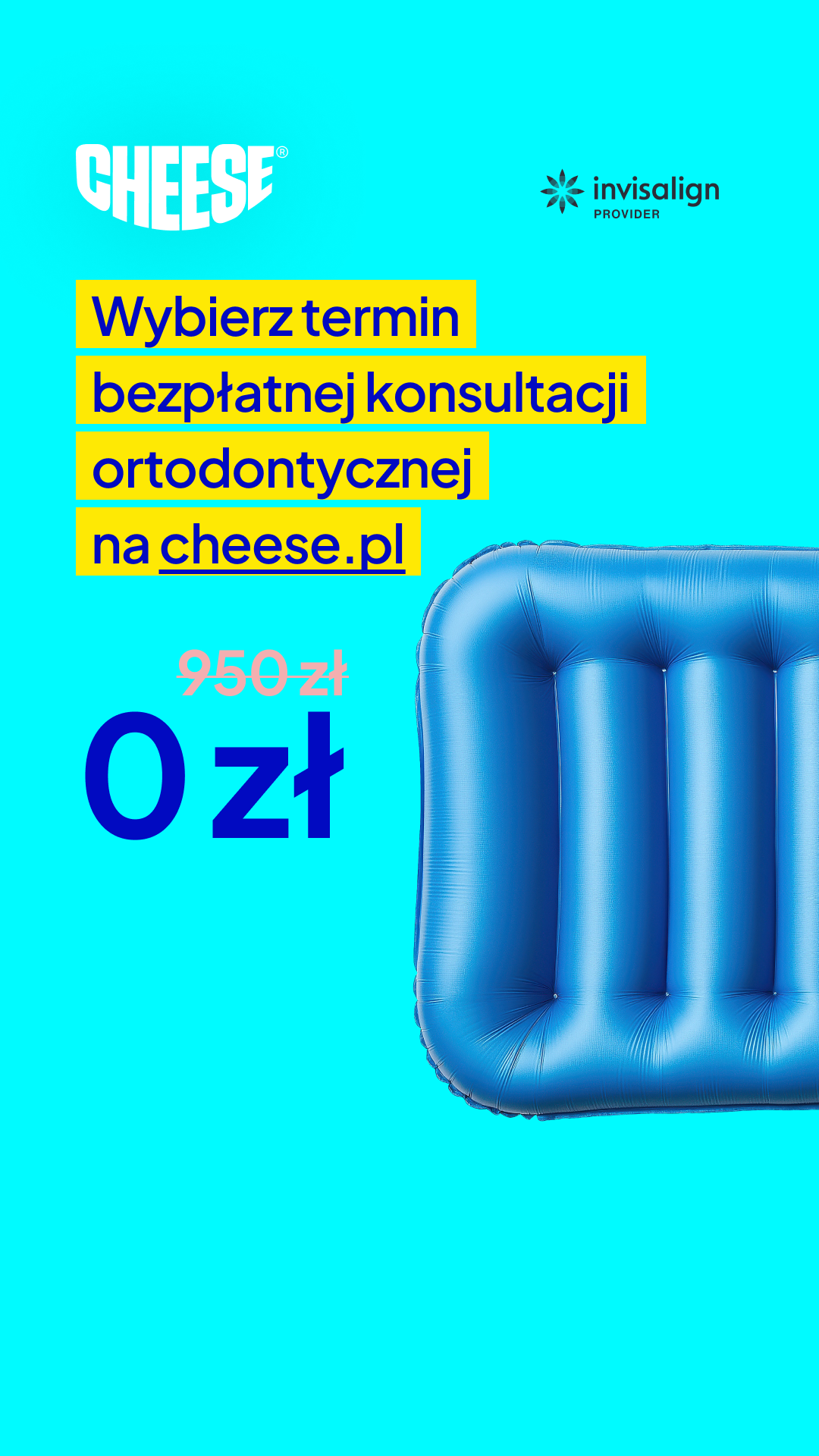 Cheese Ortodoncja Przyszłości Facebook ad