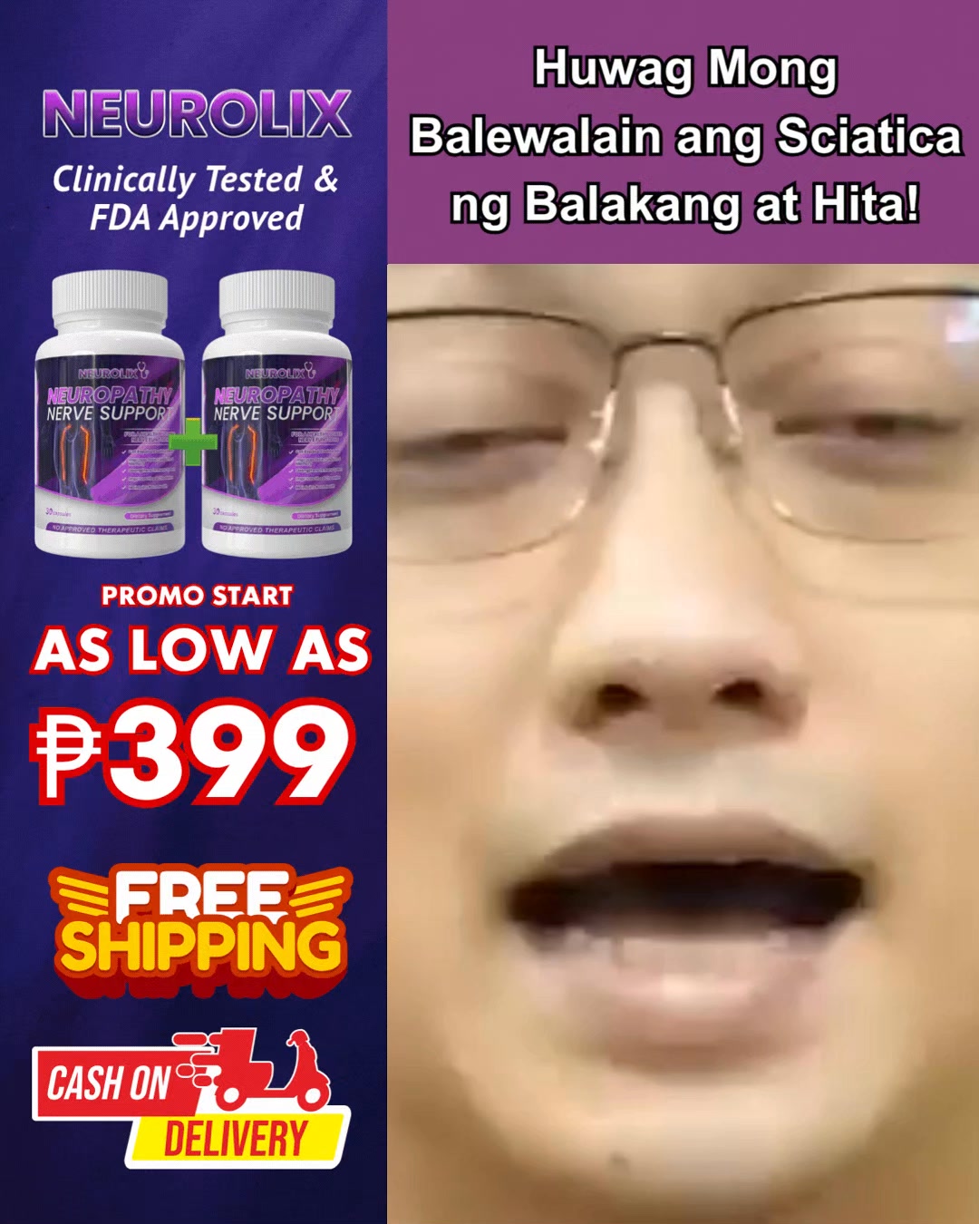 Dr. Ilustre Nerve Health Specialist Facebook ad: Pamamanhid at tusok-tusok?